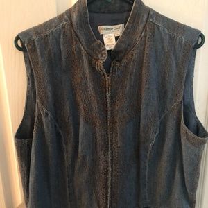Coldwater Creek Womens denim vest